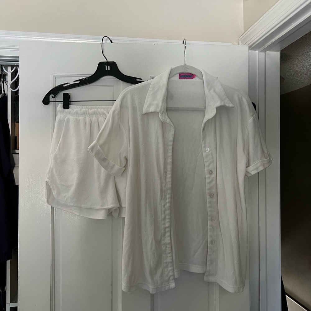 Edikted Terry Cloth Bathing Suit Cover Up